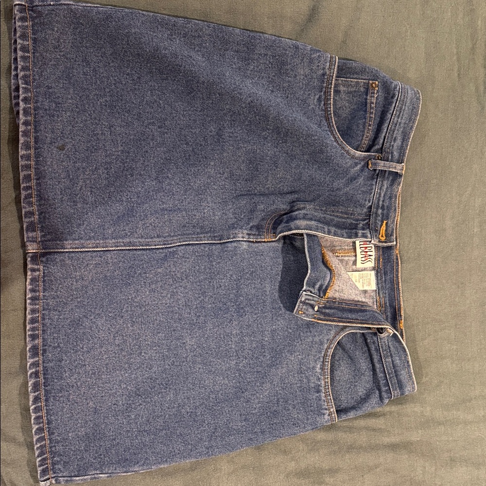 Bill Blass Blue Denim Mini Skirt
